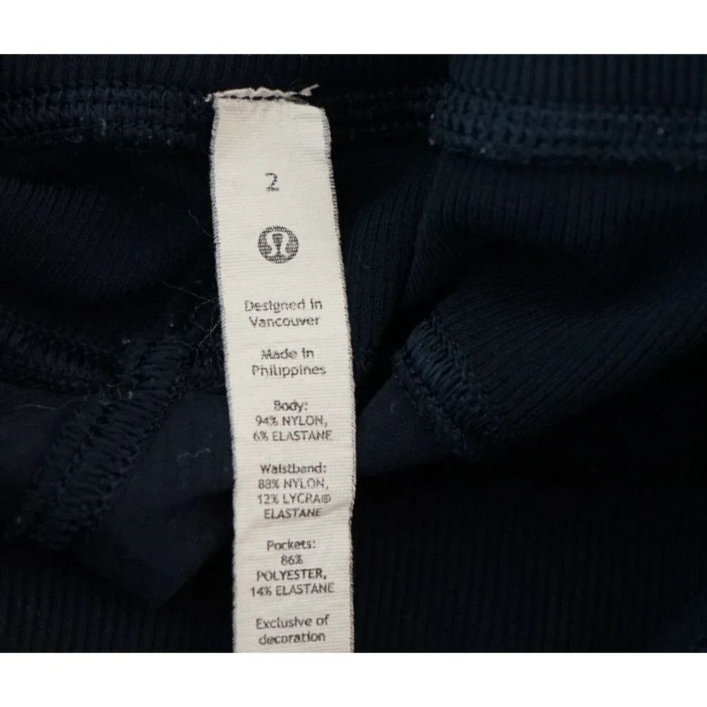 Lululemon Dance Studio Jogger Navy Size 2 ~ Elastic Waist‎ ~ Drawstring